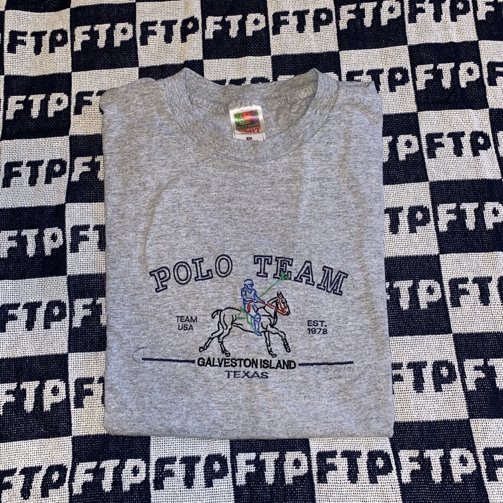 Vintage polo Team Galveston tee